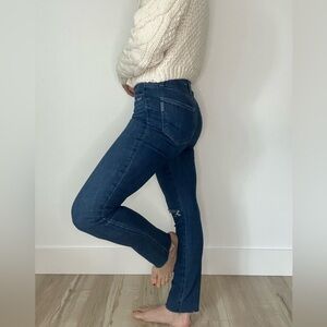 PAIGE HOXTON SLIM Dark Blue Skinny Jeans